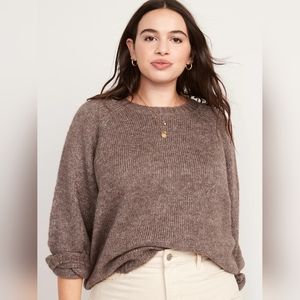 Old Navy Brown Rib Knit Crew Neck Sweater Size 2X